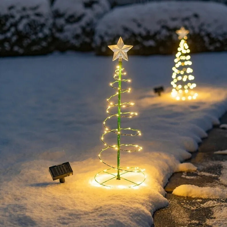 🔥 SOLAR METAL LED  TREE DECORATION STRING LIGHTS
