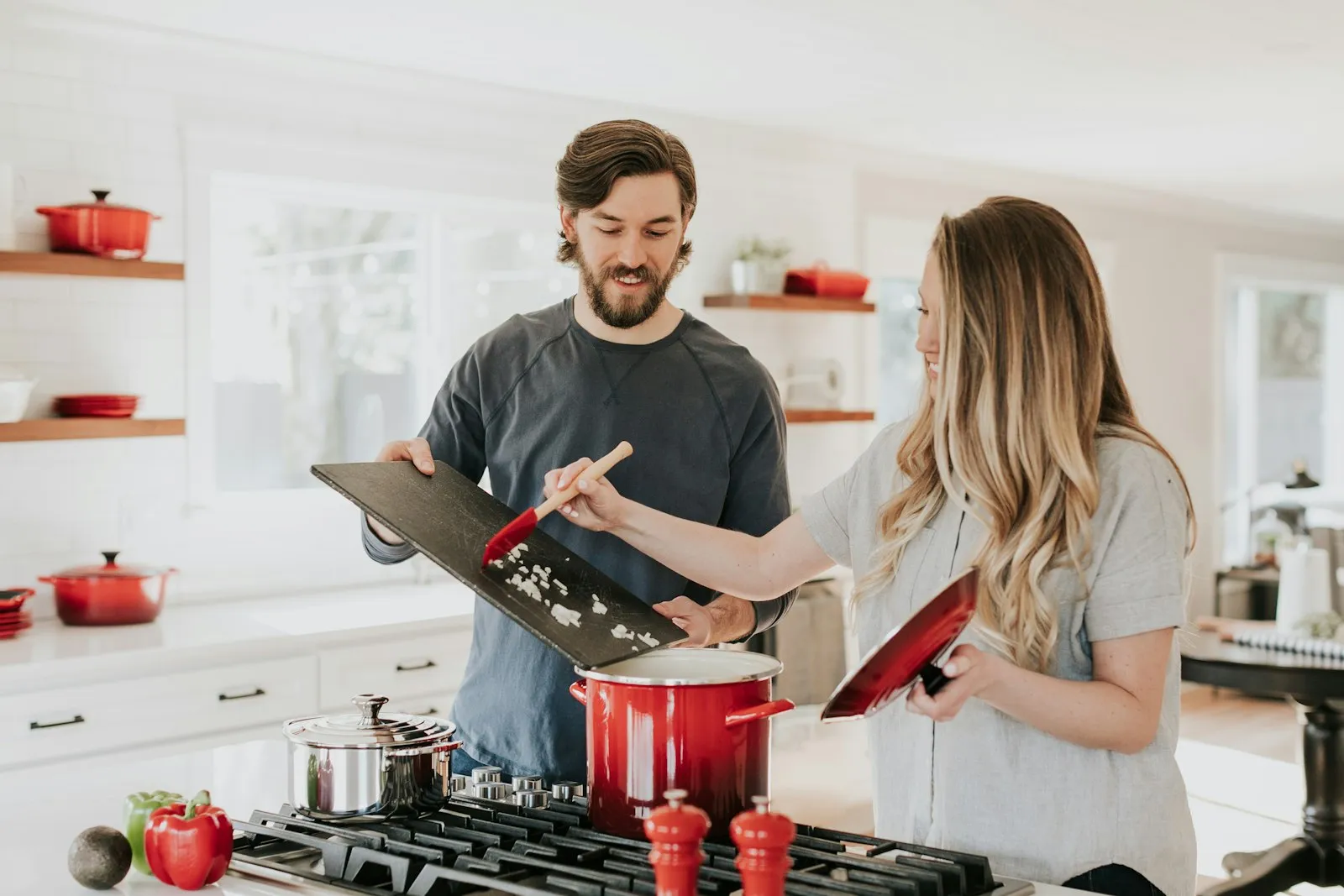 Modern home and lifestyle gadgets displayed on a bright kitchen counter